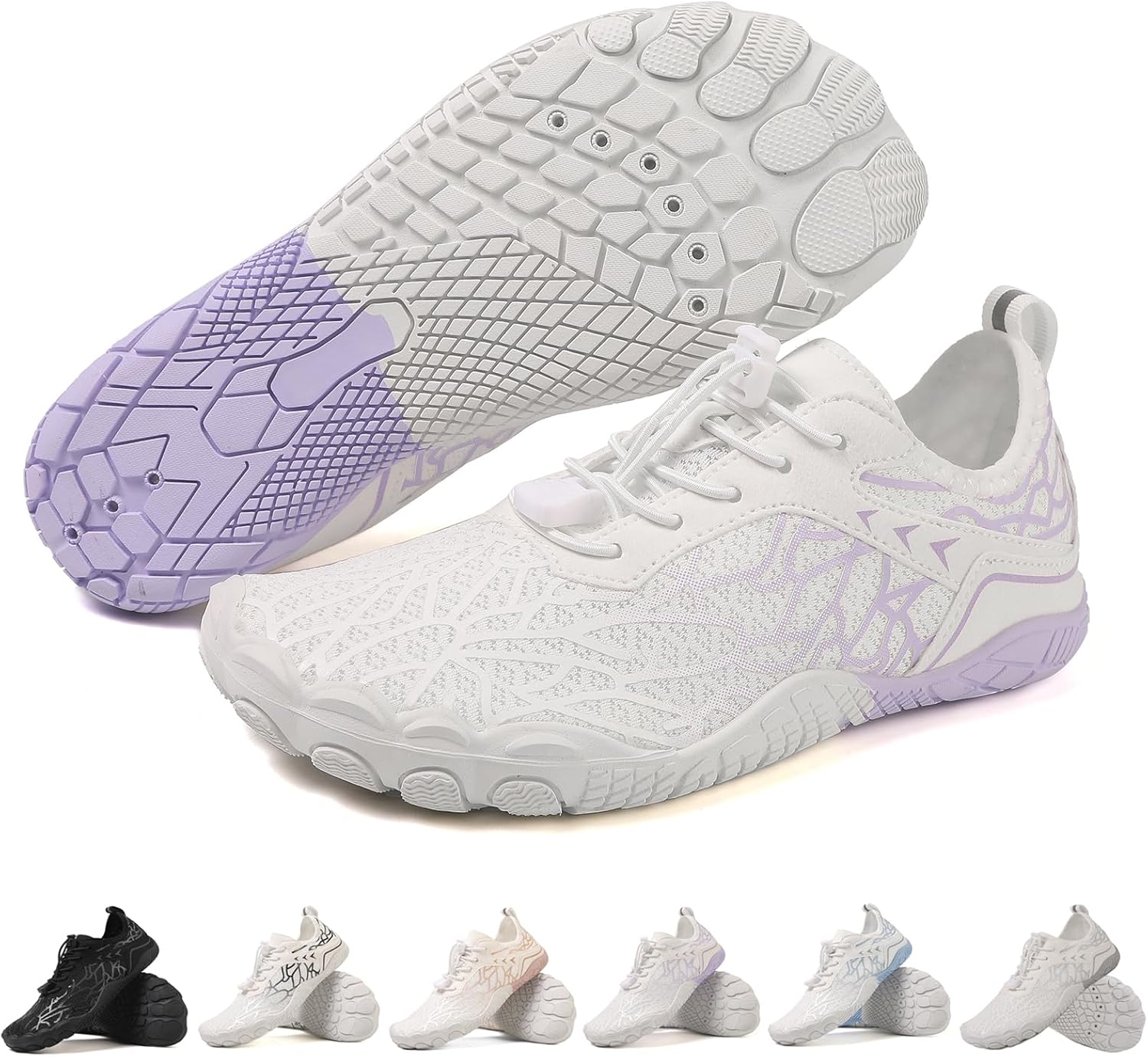 Hike Barefoot Shoes for Womens Men,Quick Dry Water Shoes,Beach Pool Aqua Swim Surf Hiking Walking Shoe,Non-Slip Athletic Footwear Wide Toe Water Shoe