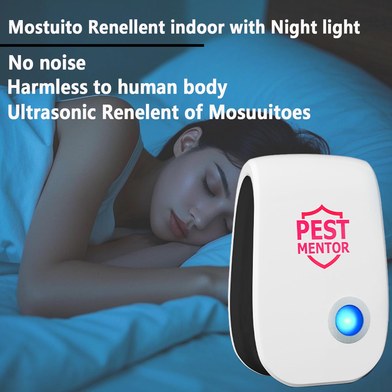 Repelente de plagas, repelente de plagas ultrasónico, paquete de 10 repelentes ultrasónicos para insectos, cucarachas, arañas, insectos, mosquitos, control de plagas para casa, garaje, caravana, hotel