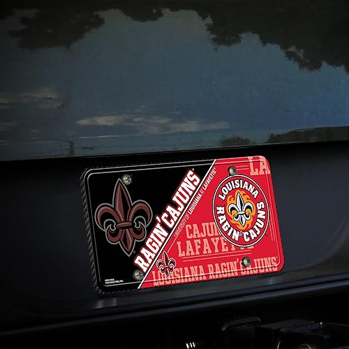 Miniatura 204 de NCAA etiqueta de metal para auto, negro