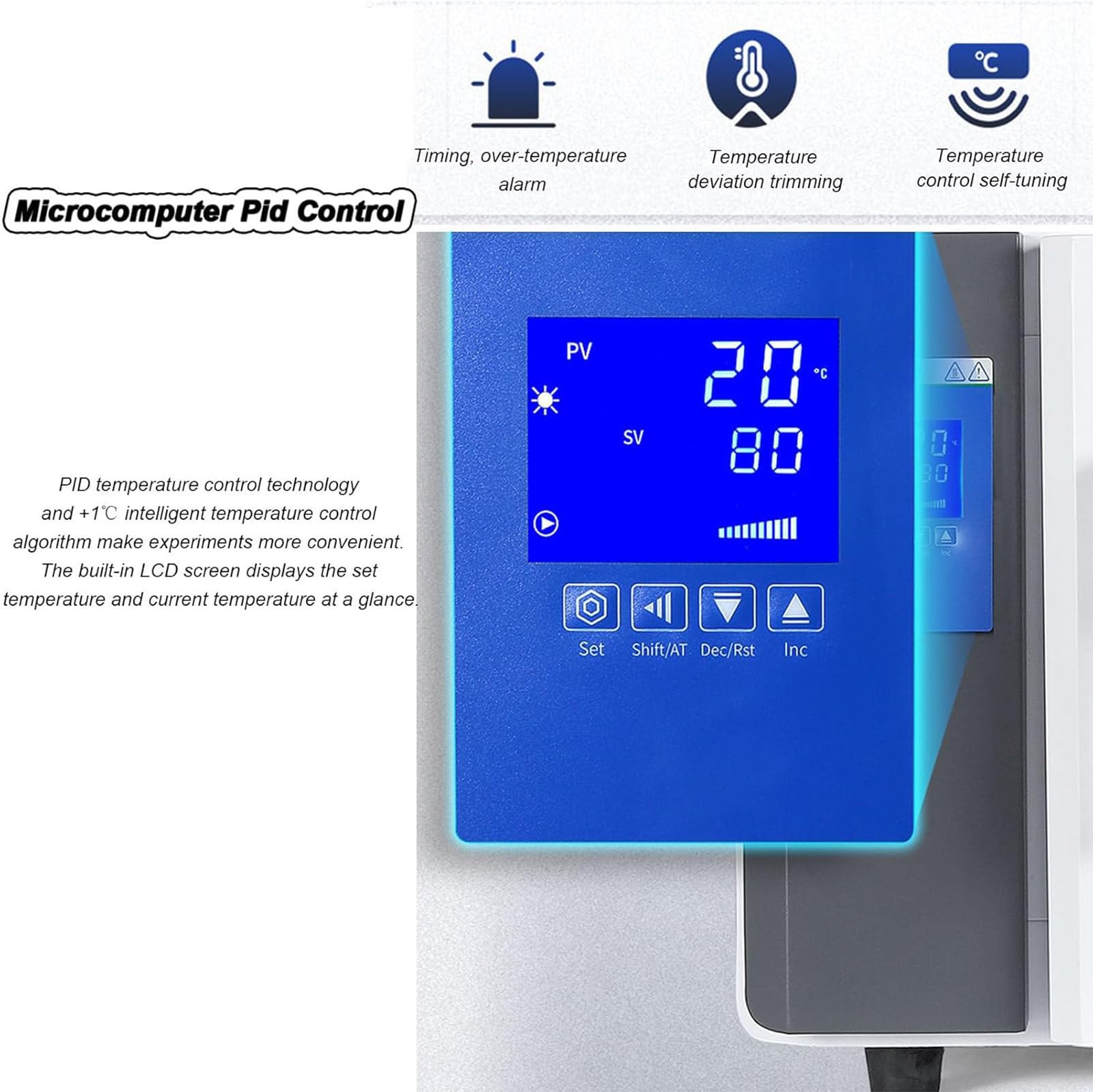 Horno de secado al vacío para laboratorio e investigación científica, calefacción eléctrica con temporizador y temperatura constante para polen de abeja y diversas aplicaciones
