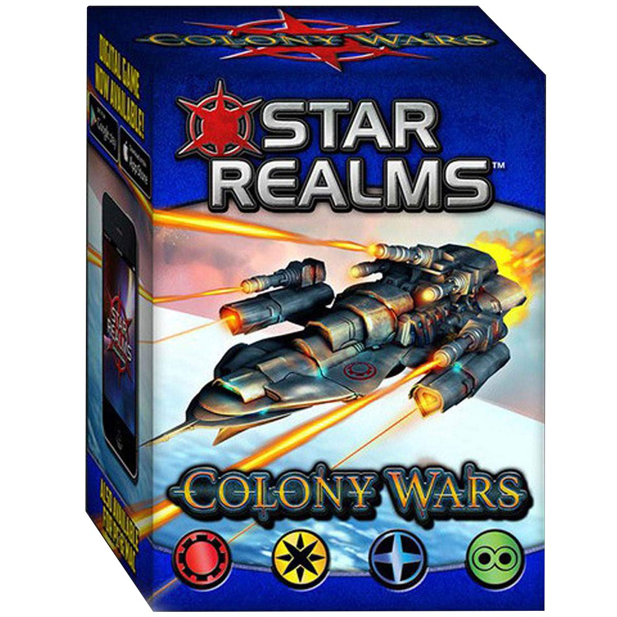 IELLO Star Realms - Colony Wars Card Game for 2 Players, Ages 168+, Brown and Beige, Klein