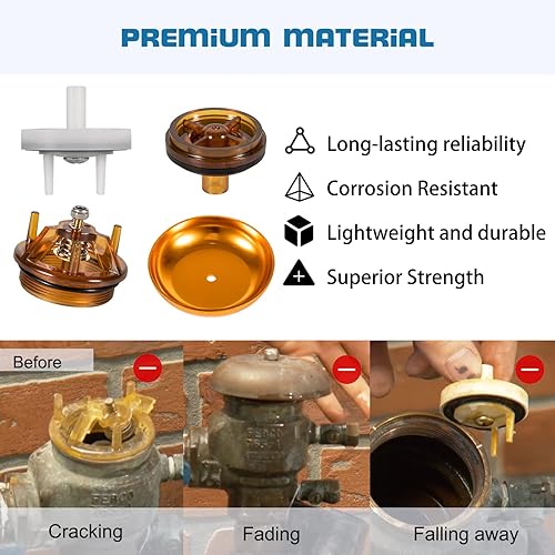 Miniatura 3 de para Febco 905-212 Kit de reparación de paleta de capó y kit de reparación de ensamblaje de válvula de retención 905-052 y toldo para 1 pulgada y