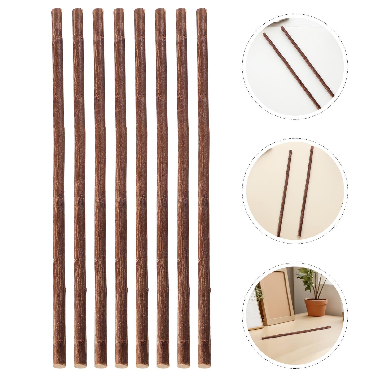 Beaupretty Trockenholz Zweige 30cm – 100 Stück Natürliche Bastelhölzer mit Variierender Stärke Rustikale Selbstgemacht Holzstäbe für Basteln Hochzeitsdeko und Tischdekoration