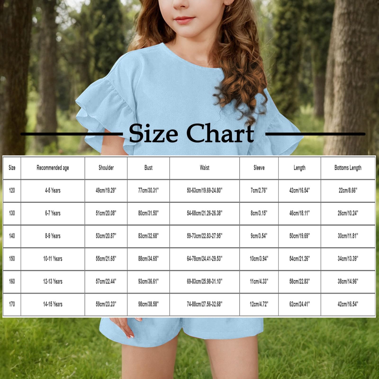 Conjunto de ropa de verano para niña, camiseta de manga con flecos y pantalones cortos elásticos, informal, ligero, conjunto de ropa de 2 piezas
