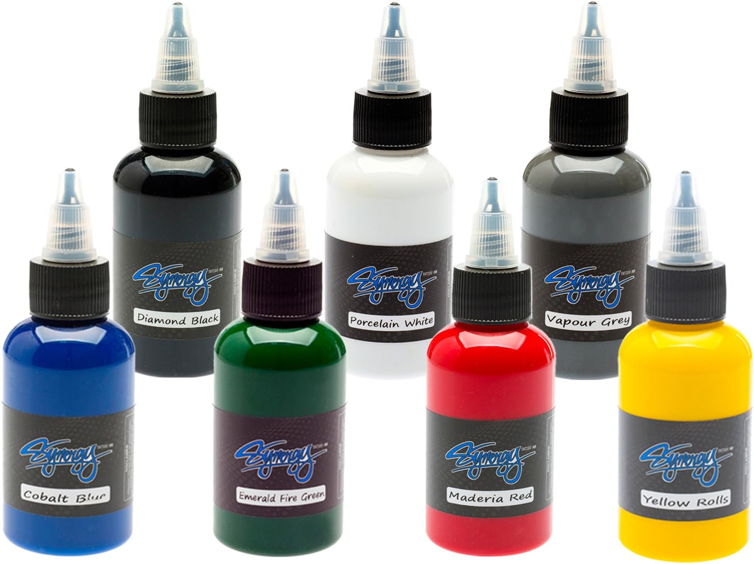 Synergy Tattoo Ink - 7 Color Set - 1/2 oz