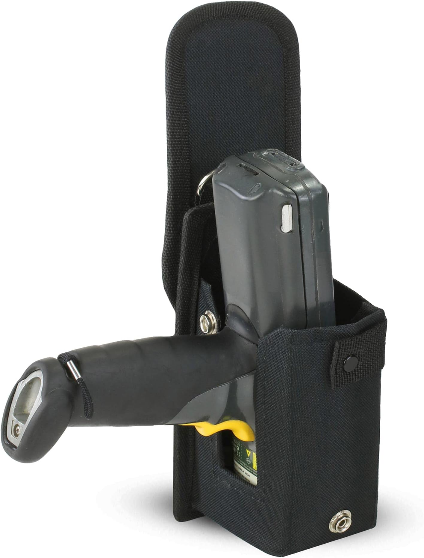 Barcode Scanner Holster (Medium) | Ballistic Nylon Carrying Case Pouch for Pistol-Grip Mobile Computers | Belt Clip, Belt Loop, Shoulder Strap | Fits Zebra Scanner MC3300/3200/3100/3000