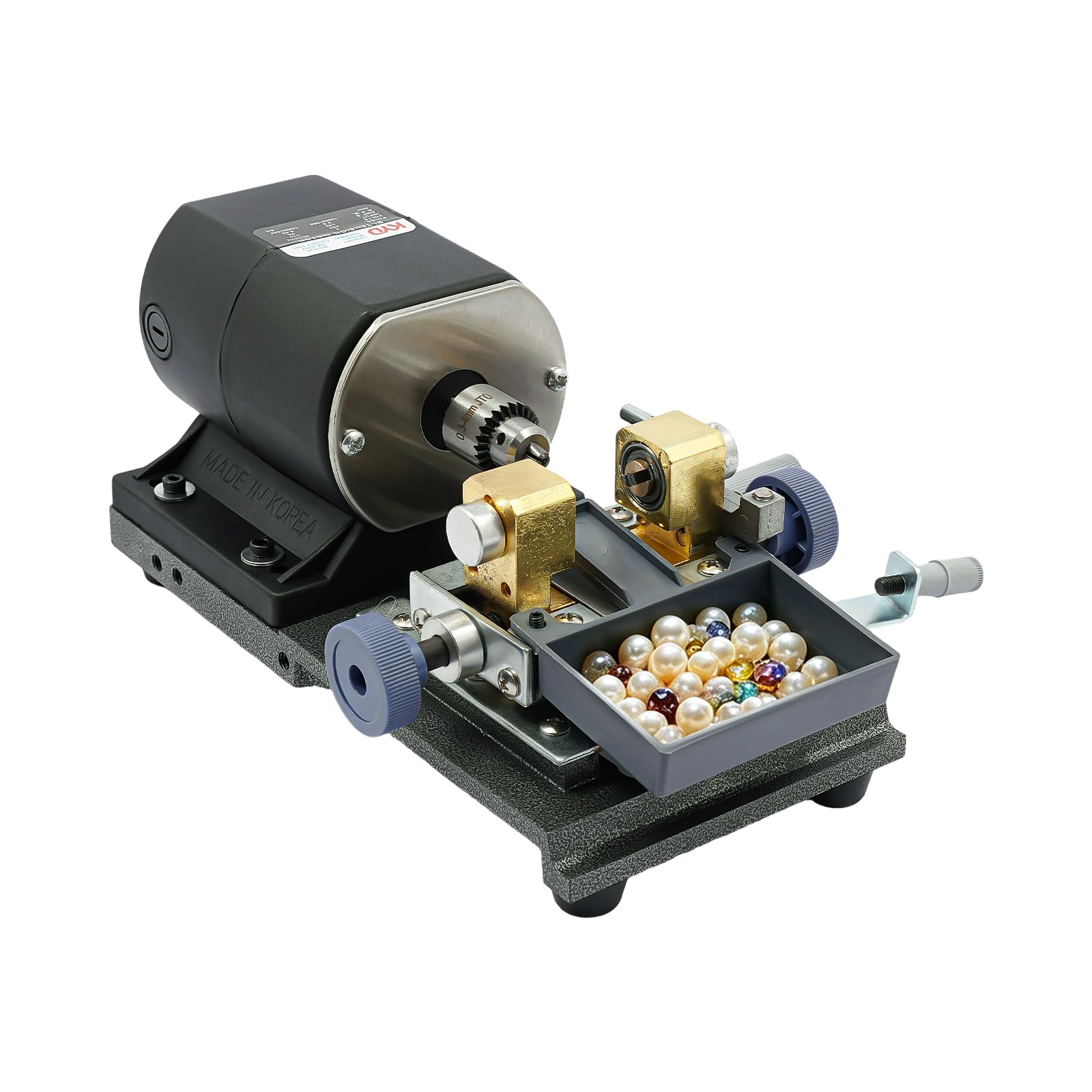 Perlenbohrmaschine 480W, 500–15000 U/min, mit Fußpedal & 20 Spannzangen