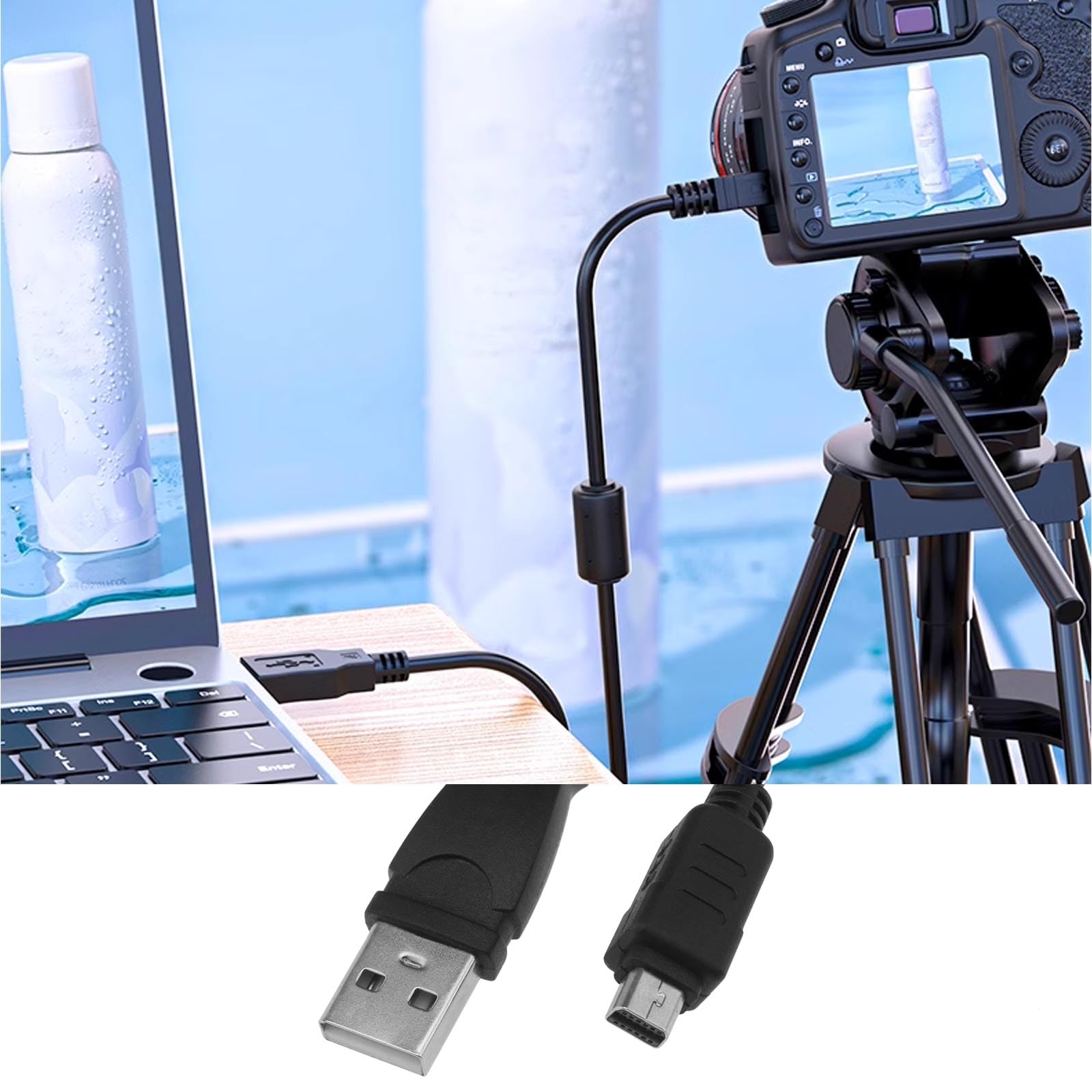 eMagTech Camera USB Charging Cable Digital Cameras Data Transfer Cable Compatible with Olympus Various Models - Image 3