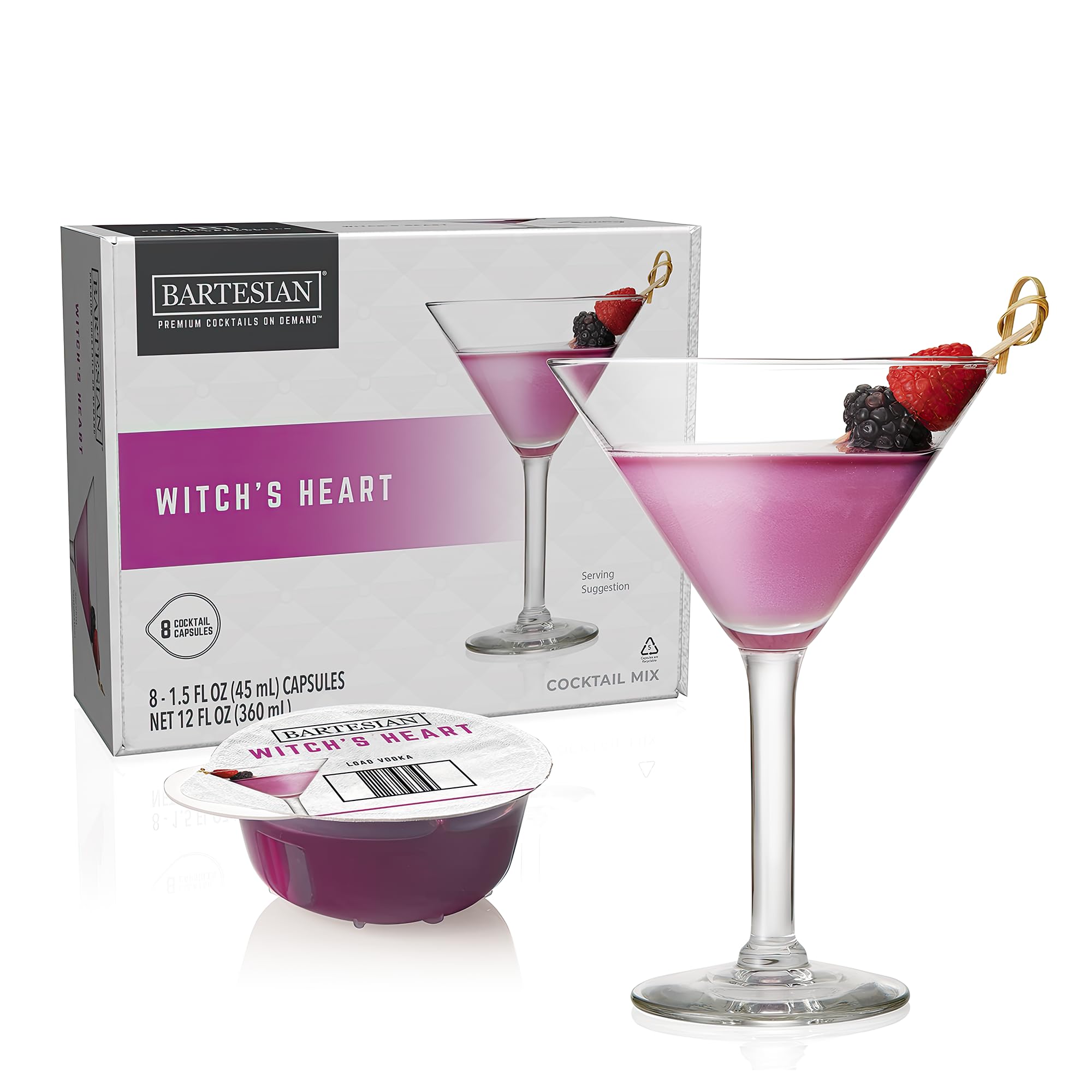 Bartesian Witchs Heart Halloween Cocktail Capsules For Cocktail