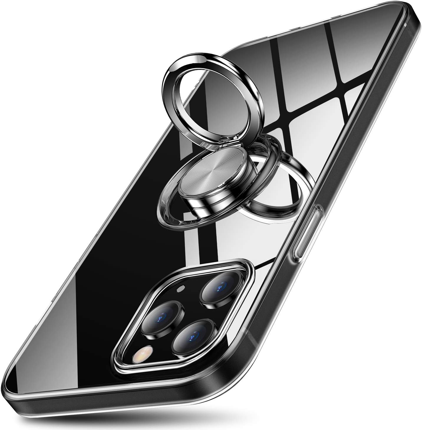 Amazon Co Jp Ourjoy Iphone12 Pro Max ケース リング付き 6 7インチ 対応 スマホケース アイフォン 12promax ケース クリア Tpu ストラップホール付き 車載ホルダー 一体型 耐衝撃 Iphone 12pro Max カバー クリア 家電 カメラ