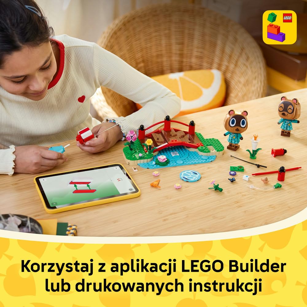 LEGO Animal Crossing Timmy i Tommy na spacerze 77059 | Zabawka gamingowa, zestaw kolekcjonerski, prezent dla fana gry 10+, klocki dla dziewczynek i chłopców, 513 elementów
