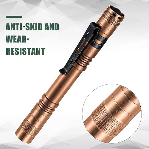 Miniatura 5 de Hortsun 10 unidades de linterna LED con bolsillo, pequeña linterna a granel con clip, para regalo de San Valentín al aire libre para niños y hombres