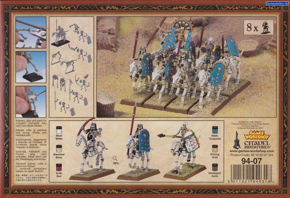 Warhammer Tomb Kings - Skeleton Horsemen Regiment - Boîte Scellée GW 2003