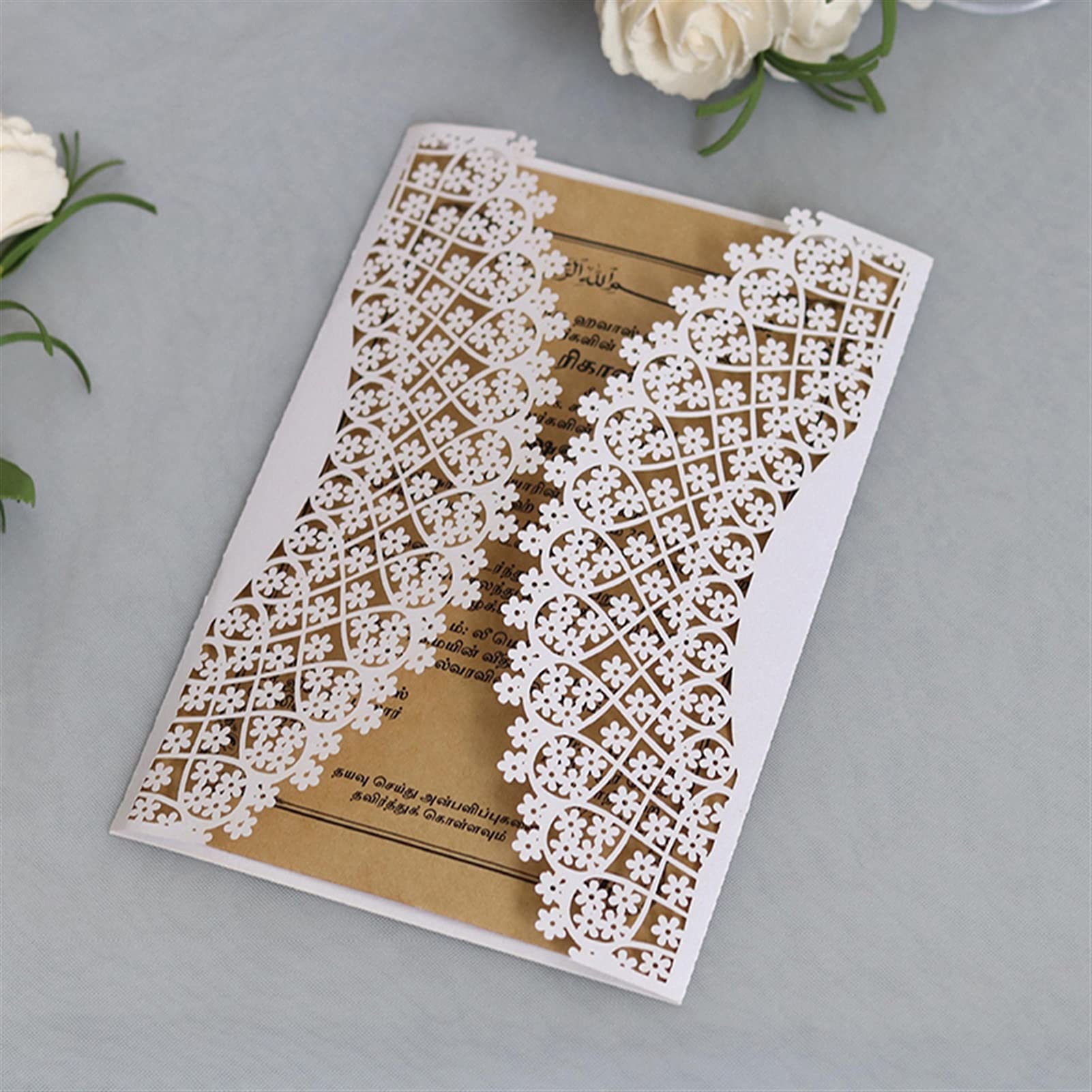 Geburtstagskarten 25 stücke Grußkarten Laser Schnitt mit mehreren Blumen Design Für Hochzeitseinladung Geburtstagsgeschäft Danksagung Party Supplies Überraschung Geschenk Geburtstagskarte