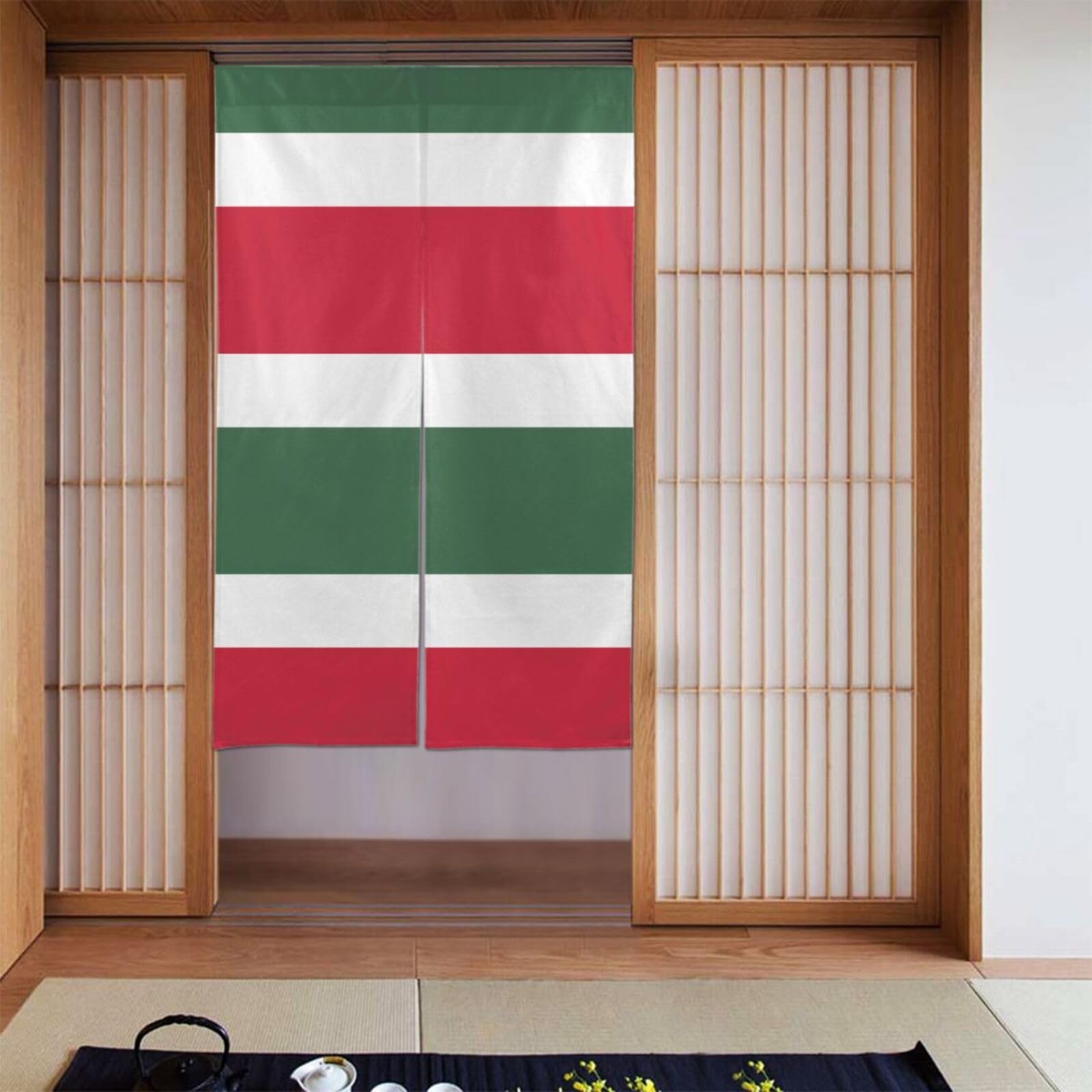 Rideau de porte drapeau de la Hongrie 86x142 cm pour séparation de chambre et cuisine