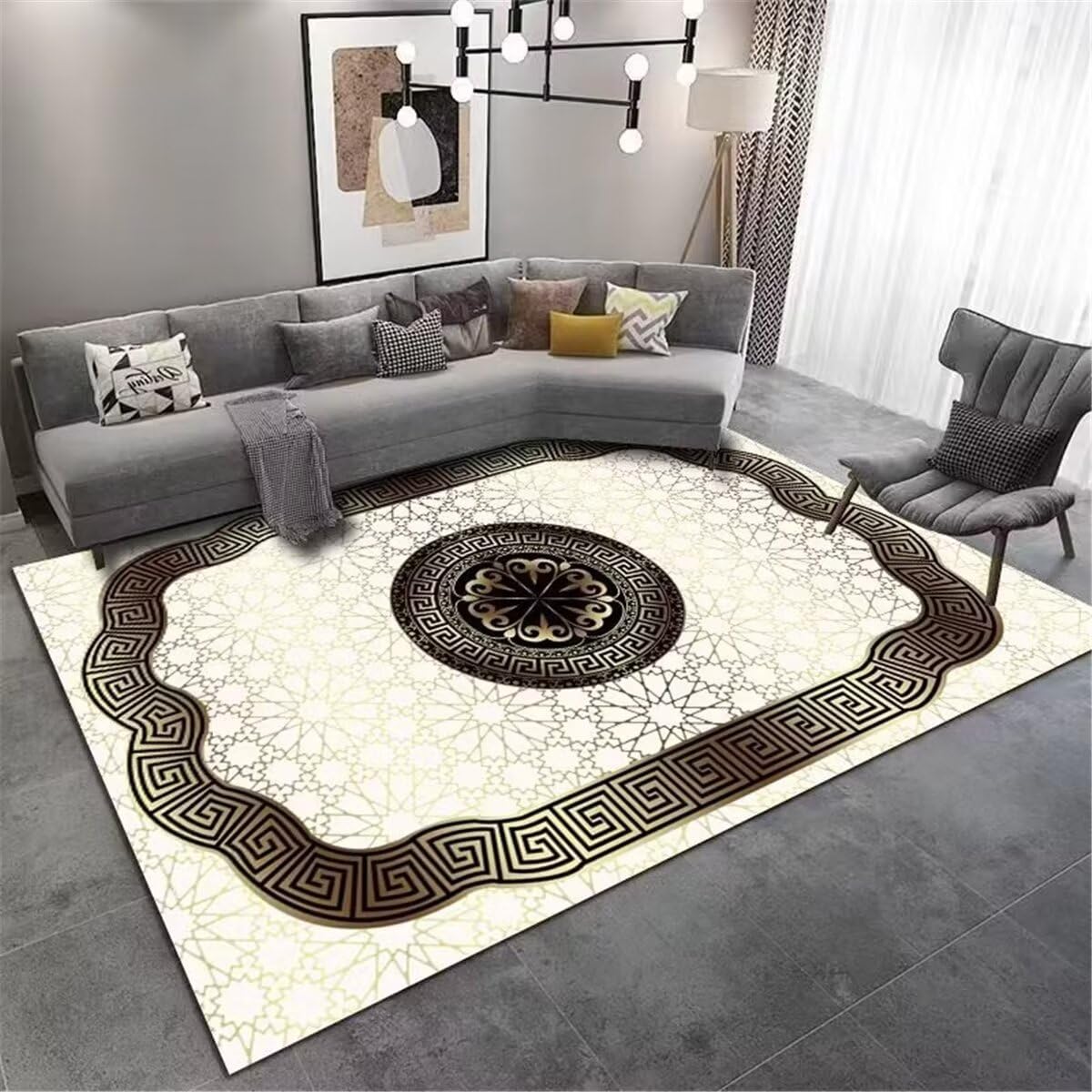 Tapis fin lavable motif végétal 60x120 cm pour protéger et décorer vos sols