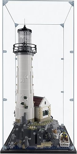 Miniatura 4 de Vitrina acrílica compatible con Lego Motorized Lighthouse #21335, vitrina a prueba de polvo (solo funda) (juegos de Lego no incluidos)