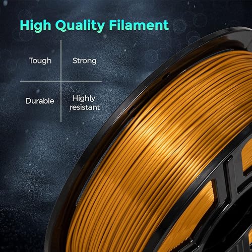 Miniatura 5 de FLASHFORGE Filamento de impresora 3D, filamento de seda de 0.069 pulgadas, carrete de 2.2 libras, precisión dimensional +- 0.001 in para impresoras
