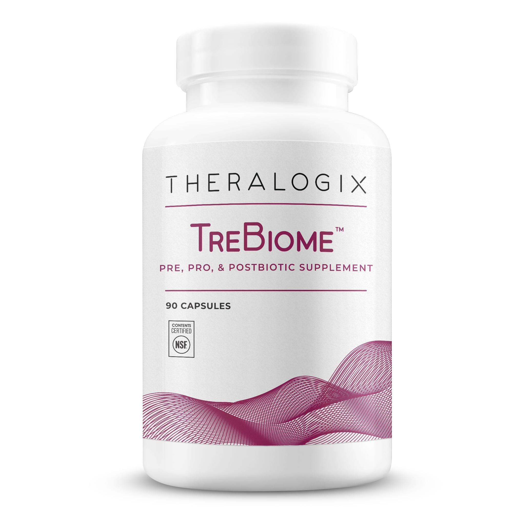 Theralogix TreBiome – Prebiotic, Probiotic & Postbiotic, NSF Certified