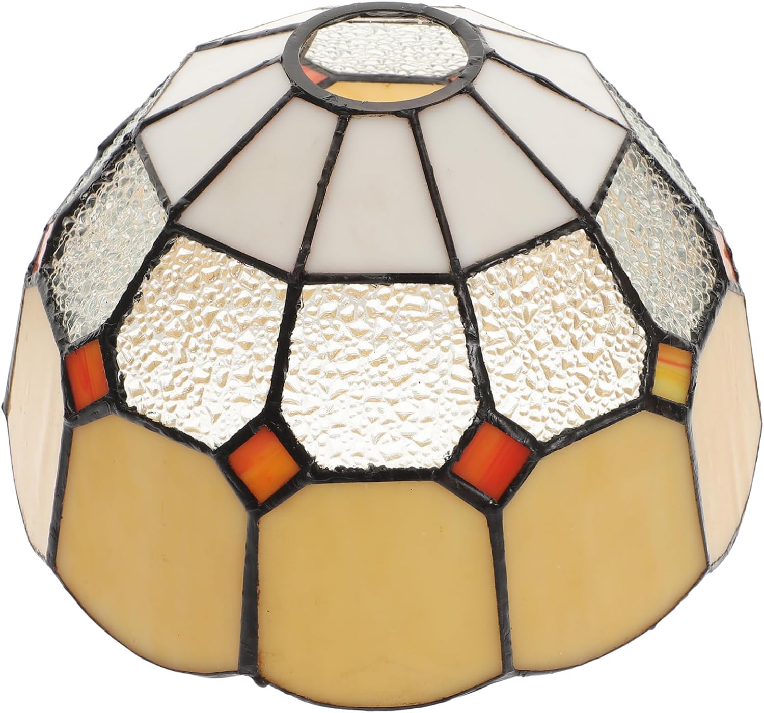 PRETYZOOM Chandelier Glass Shade Replacement for Socket Elegant Victorian Style Wall Lamp Cover Stained Glass Pendant Lamp Shade for Dining Room Bedroom and Living Room