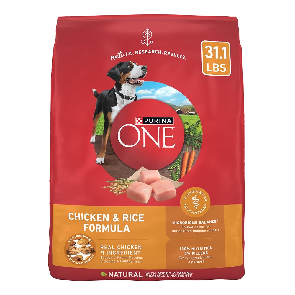 Purina ONE Chicken and Rice Formula Dry Dog Food - 31.1 lb. Bag