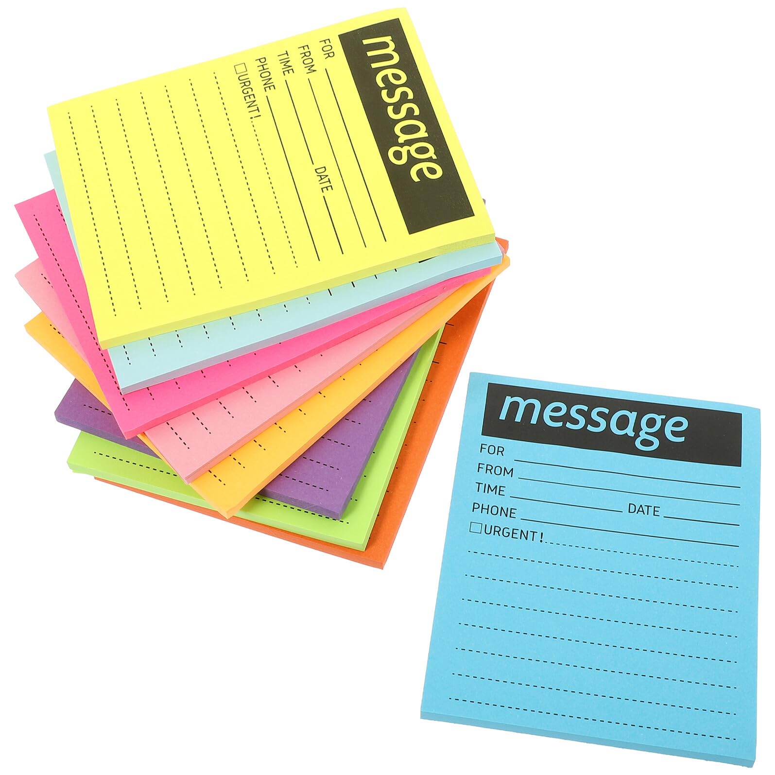 DOITOOL 2 Pezzi Blocchi Note Autoadesivi Multifunzione Colorati Memo Pad Portatili per Scuola Ufficio e Casa Adesivi per Segnapagina e Organizzazione