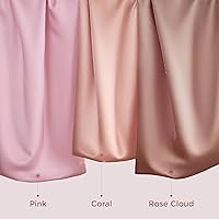 Vista 180 de Bedsure Fundas de almohada de satén, similares a las fundas de almohada de seda tamaño Queen, juego de 2, fundas de almohada para mujeres que