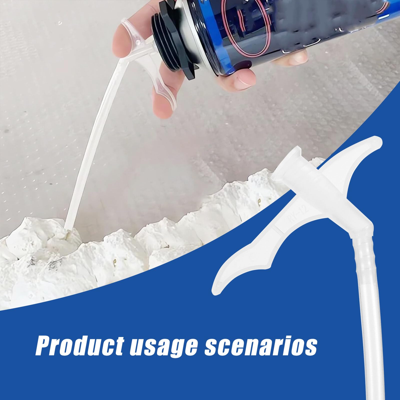 Expanding Foam Nozzle, Nozzle 20 PCS Used For Expanding Foam DIY Spray Foam, Suitable For Caulking And Sealing Small Gaps In Balcony Doors, Windows