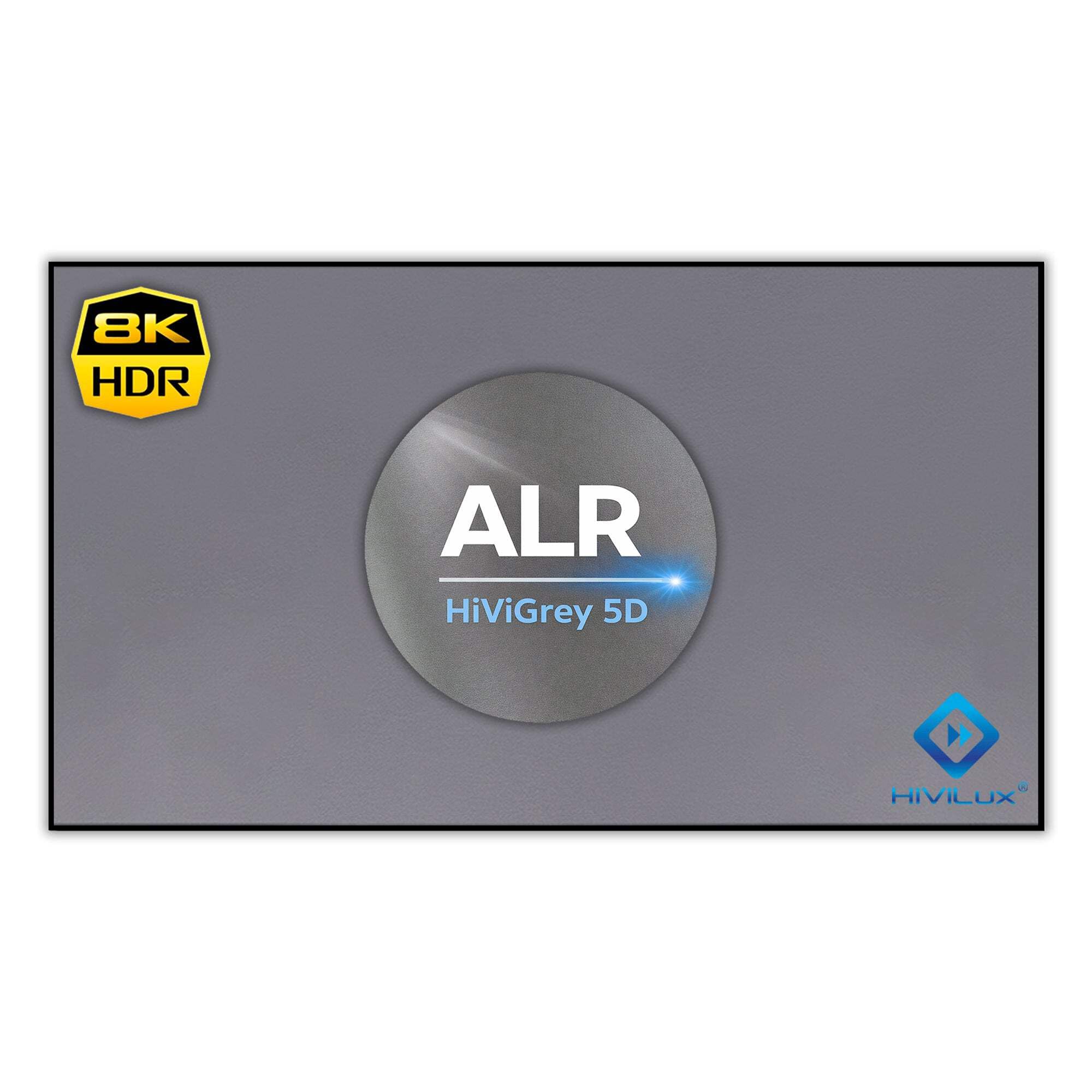 Ultra Thin Zero ALR RahmenLeinwand Rahmenlos Hochkontrast Grau Tuch: HiViGrey Cinema 5D/HDR Gain 1,35/Randlos/Not for UST (16:9 100Zoll Bild:221x124cm)