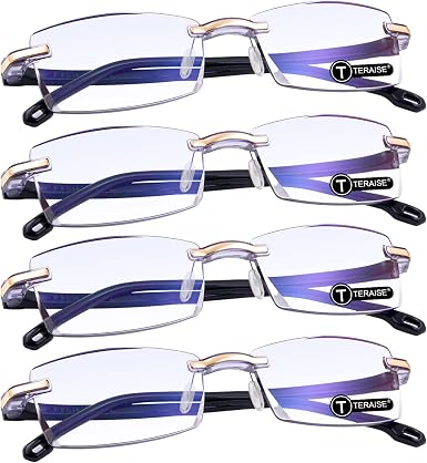 TERAISE 4pcs Reading Glasses Fashion 