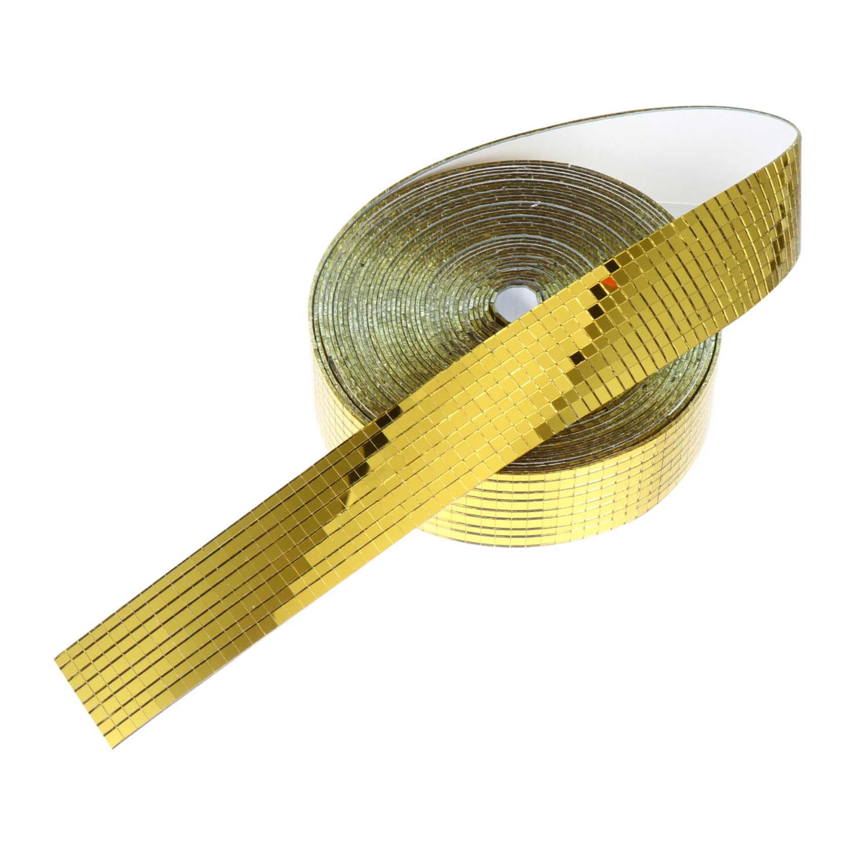 Mattonelle Adesive per Mosaico Specchio in Fibra di Vetro 10 Metri 5X5 MM Riflessi Luminosi Sorprendenti per Decorazione Pareti Ufficio e Hotel