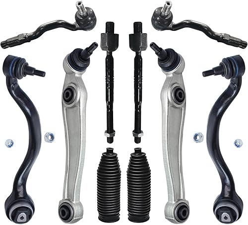 Miniatura 35 de Detroit Axle - Kit de suspensión frontal de 10 piezas para Chevy Trailblazer GMC Envoy XL Buick Rainier 9-7X Ascender, inferior y superior, 4 brazos