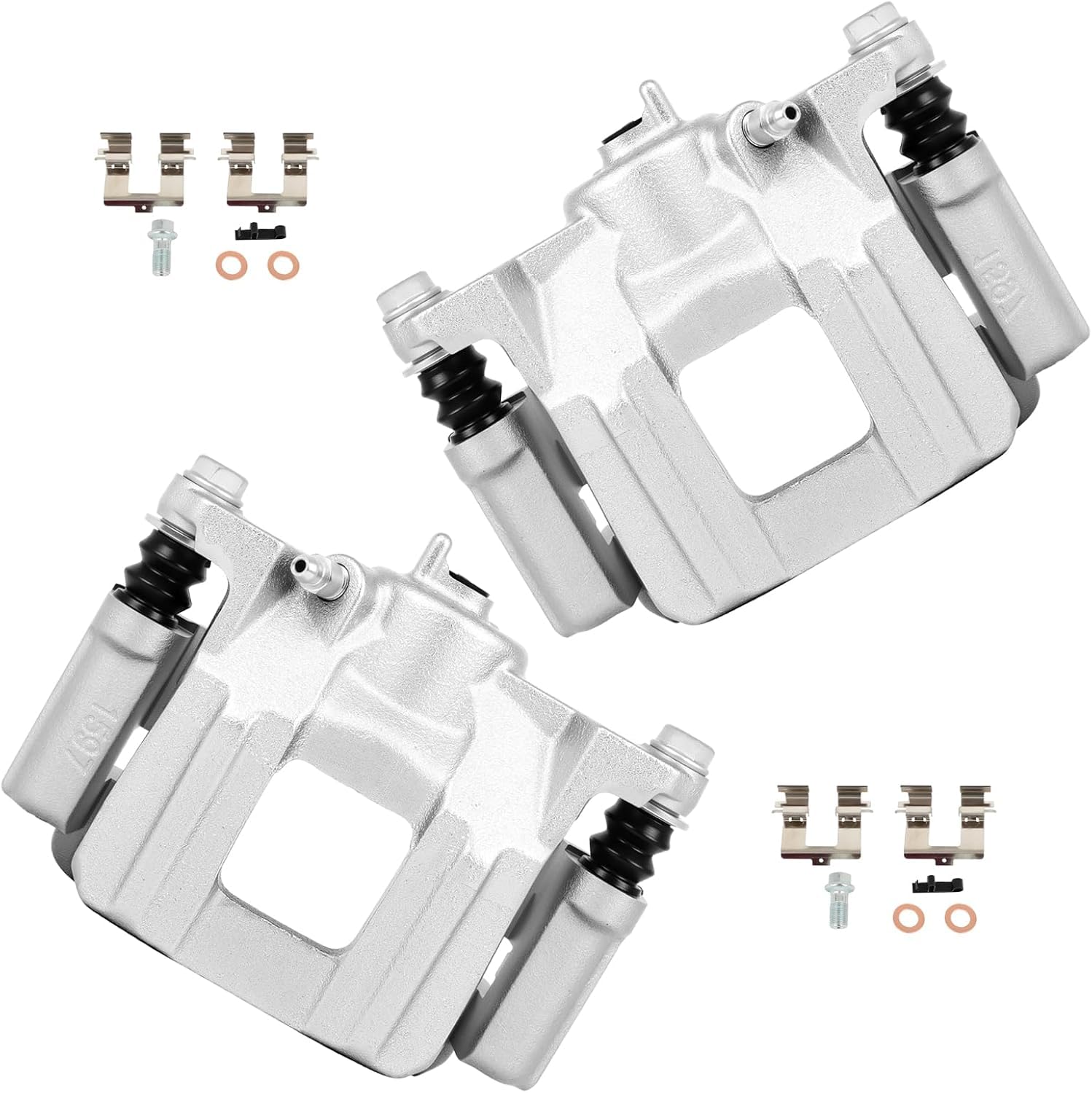 cciyu Rear Left &amp; Right Disc Brake Calipers with Bracket 19B3825 19B3824