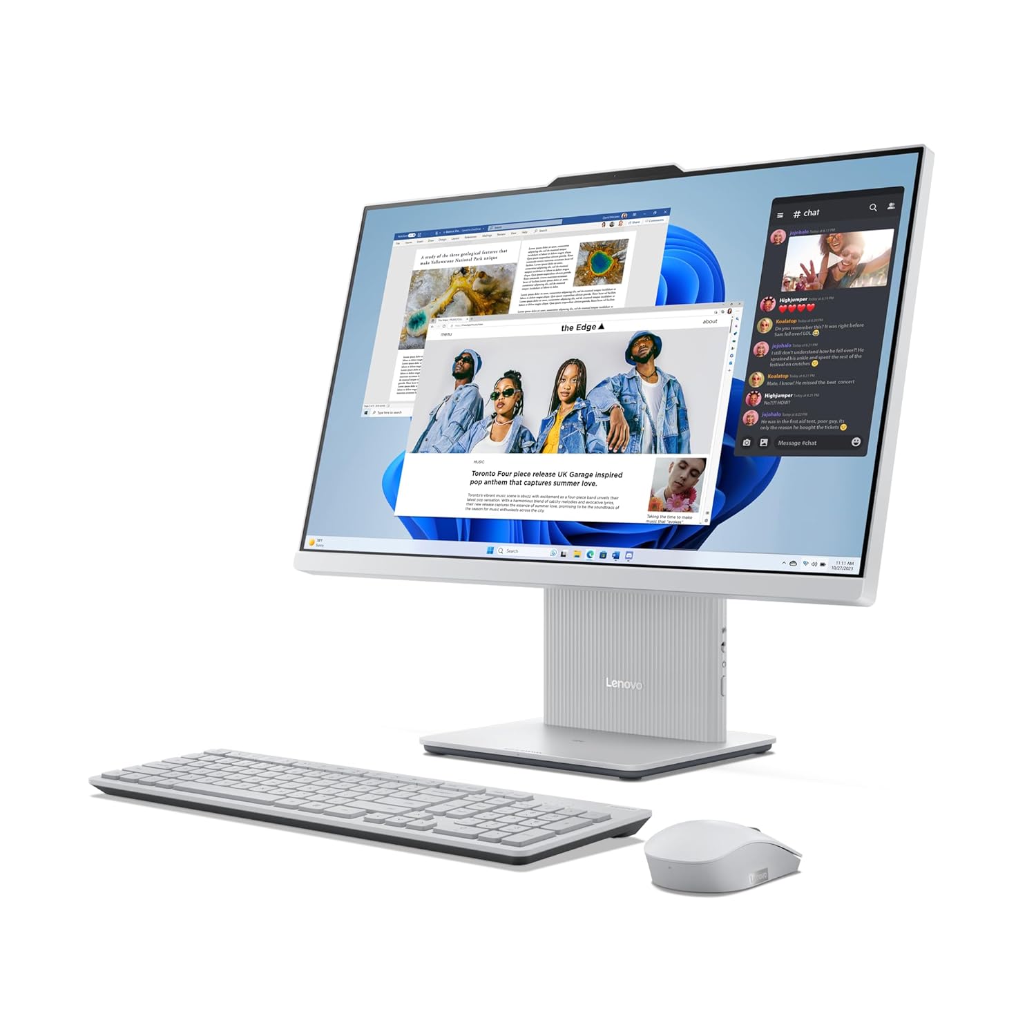 Lenovo Ideacentre AIO AMD Ryzen 7 7735HS 23.8" FHD IPS All-In-One Desktop(16GB RAM/512GB SSD/Win11/Microsoft 365 Basic + Office Home 2024/3Wx2 Speakers/5MP Camera/Wireless Keyboard & Mouse),F0HR008YIN 17 71QipCMkGsL. SL1500