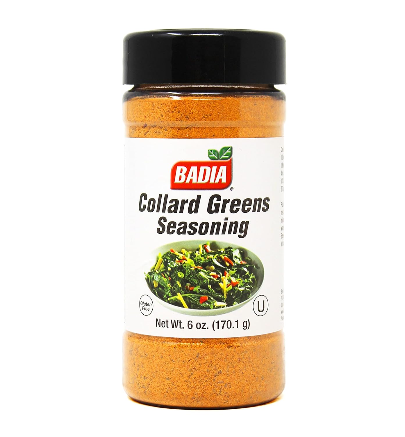 Badia Collard Greens Seasoning 6 oz - Authentic Southern Spice Blend with Smoked Paprika, Onion & Garlic for Greens, Soups & Stews
