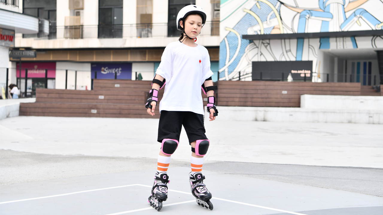 Rollerblade Bambina Pattini A Rotelle Regolabili Per Bambini - 4 Ruote Luminose No Batterie Pattini A 4 Ruote - 12