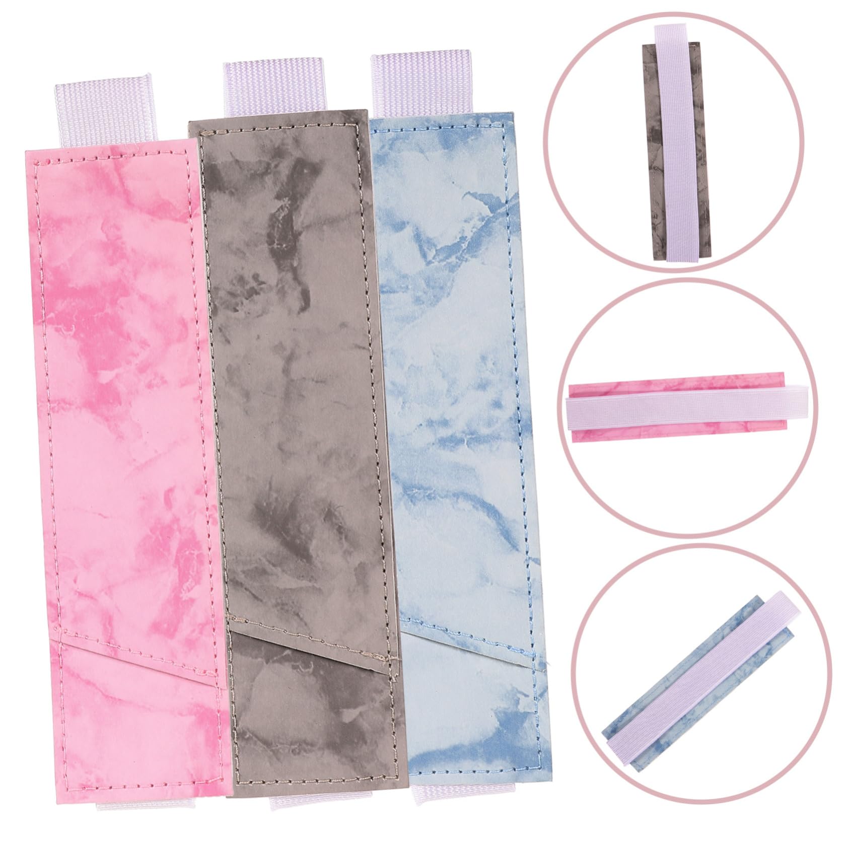 NUOBESTY 5 Set Astuccio in Pelle Retrattile Tavoletta Portapenne Pelle Portapenne Agenda Quadernoni Portamatite Custodia Per Penna A Sfera Custodia Per Penna Per Taccuino Pu 3 Pezzi * 5