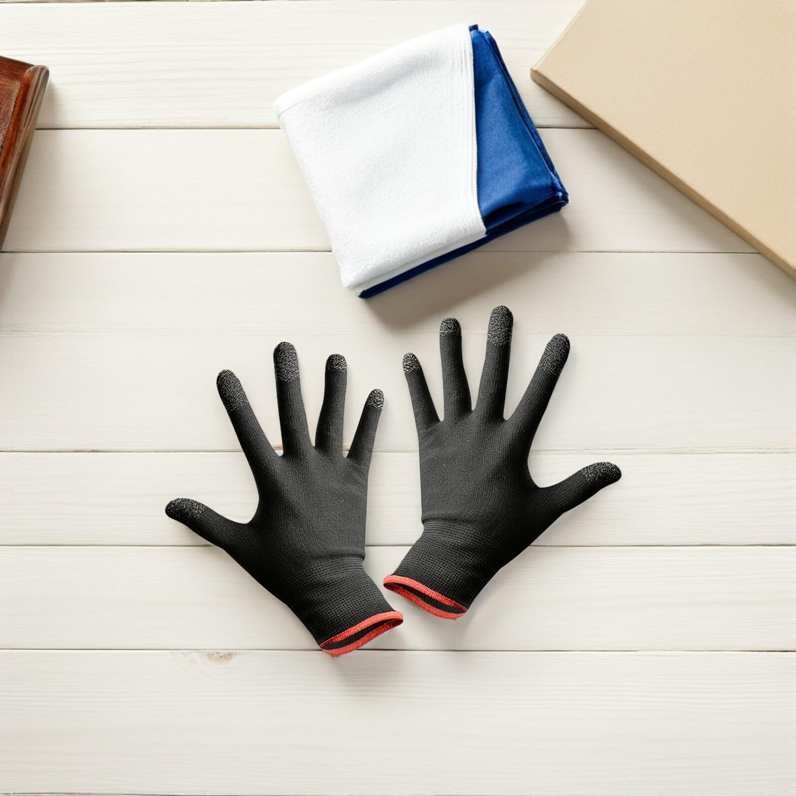 Hemobllo Guantes Para Juegos De Pantalla TáCtil Para TeléFono MóVil Guantes De Escalada Antideslizantes Y Transpirables Para Actividades Al Aire Libre Ajuste EláStico CóModo