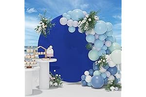 Royal Blue Circle Backdrop: Perfect for Your Cookie Monster Baby Shower
