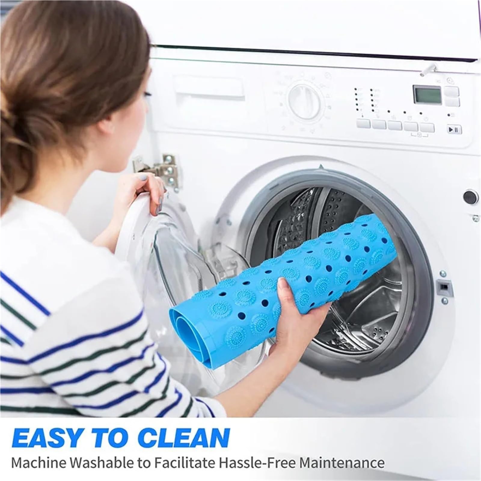 Antirutschmatte füR Badewanne 70 x 35 cm große, rutschfeste, extra Lange Badewannenmatte