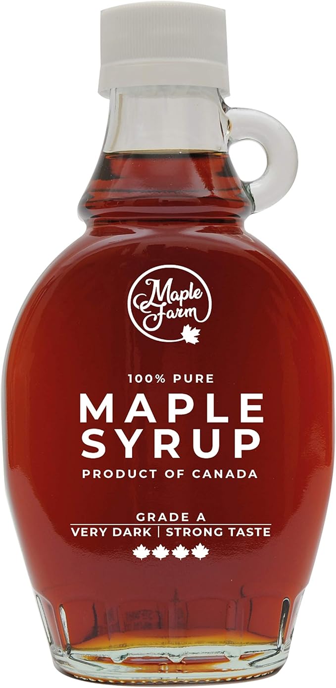 MapleFarm Pur Sirop d'érable Catégorie A, Très foncé goût prononcé