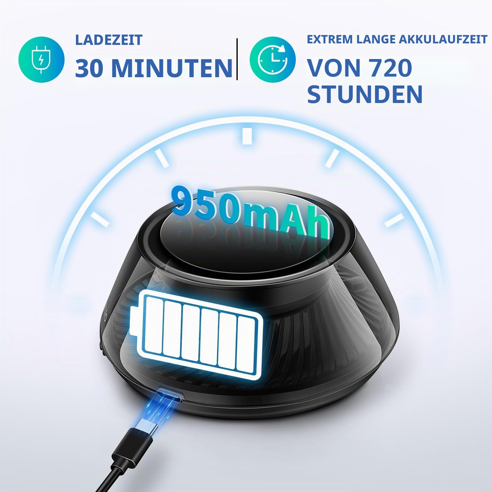 Kwak's Intelligenter Auto-Duftzerstäuber mit automatischer Ein‑/Ausschaltung, 5‑farbige LED‑Beleuchtung, 2 Nachfüllungen – Langanhaltendes Autoparfüm, Automatischer Duftdiffusor für Armaturenbrett