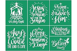 Oh Holy Night Stencil of Joy for Christmas Crafts