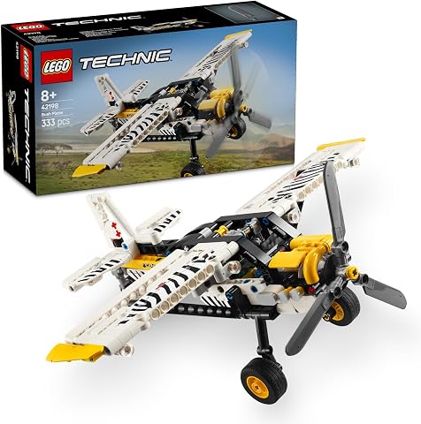 LEGO Technic Arazi Uçağı 42198 | 8 Yaş ve Üzeri Erkek ve Kız Çocuklar için Dönen Pervane ve Pistonlu Motor İçeren Oyuncak Yapım Seti, Hediye Fikri (333 Parça)