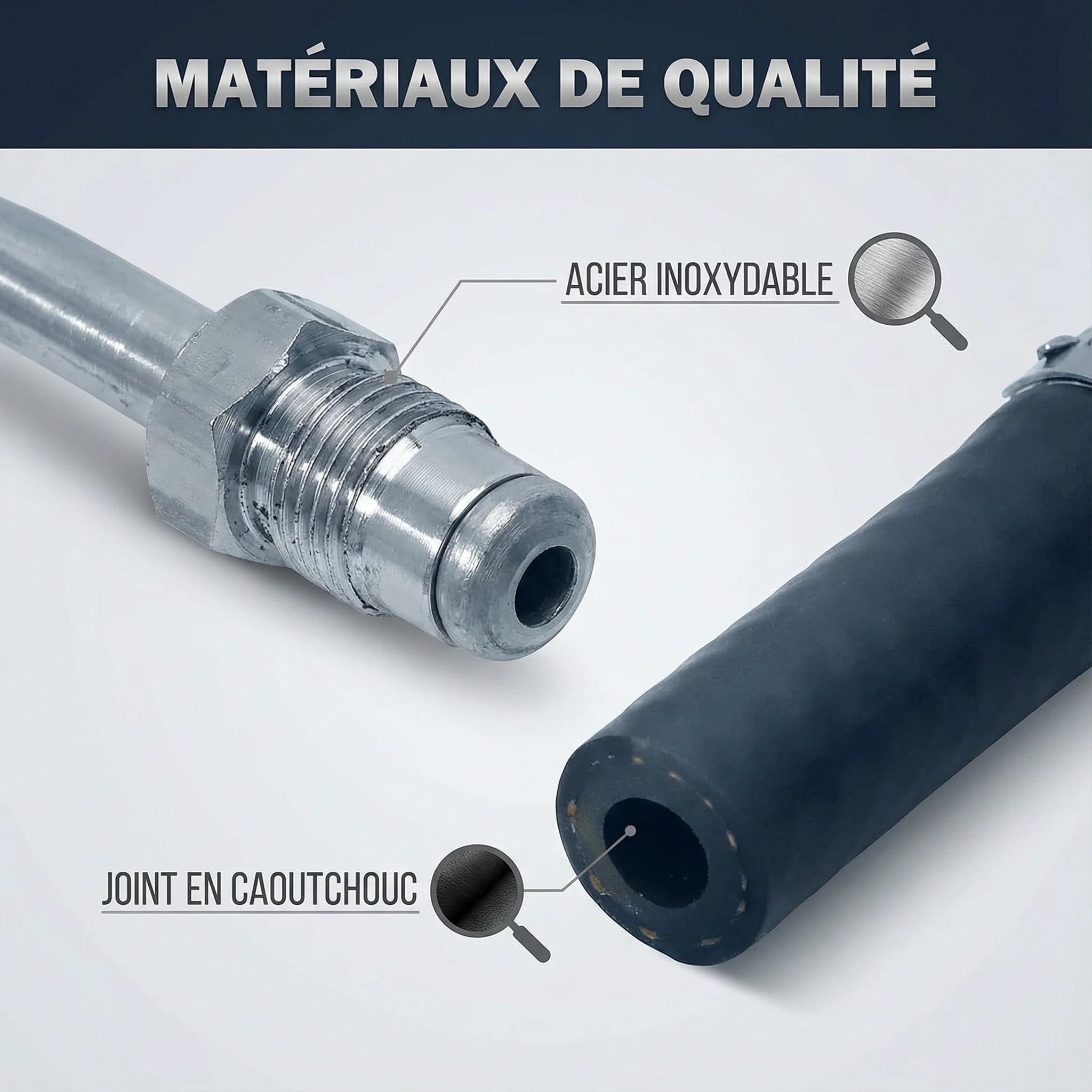 Compatible avec RENAULT Captur I Clio IV Duster Tuyau de Sonde d'Échappement - 1.5 dCi - Remplace 223211870R 223216385R 6071420104 6071420004