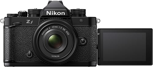 Nikon kit Z f + Z 24-70mm f/4 VR, Appareil Photo Hybride capteur Plein Format (24,5 MP, 4K Ultra HD à 60p, Expeed 7, Rafale 30 i/s, écran Tactile orientable,..) - 2