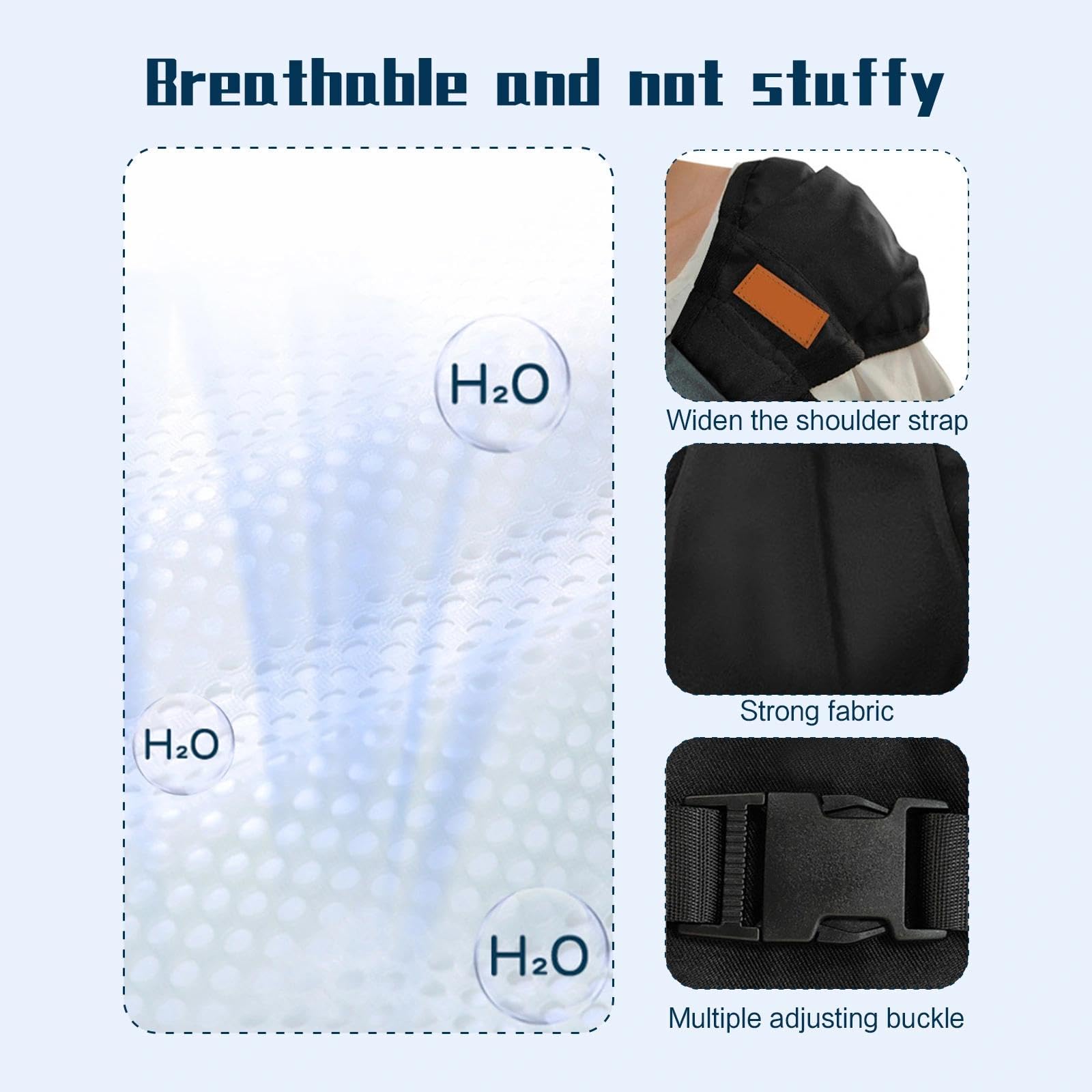 Koala Babycare Baby Carrier Physiologique Porte Bebe Réglable Léger Respirant 0-36 Mois Noir