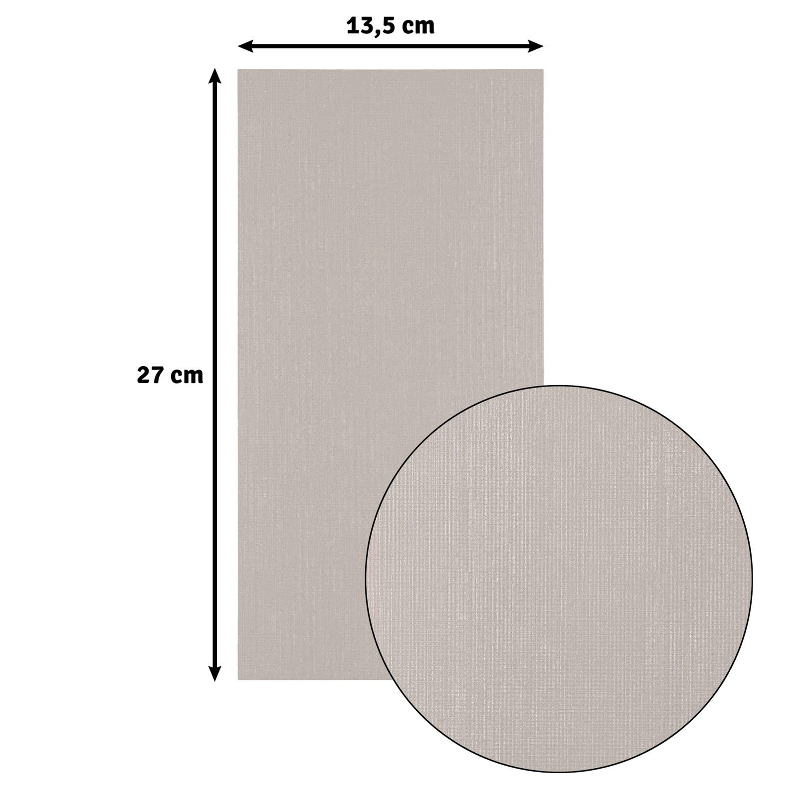 Florence Linen Cardstock 10.6 x 5.3 Inches Grey (Rhino), 100 Sheets of 250 GSM Coloured Paper - Image 2