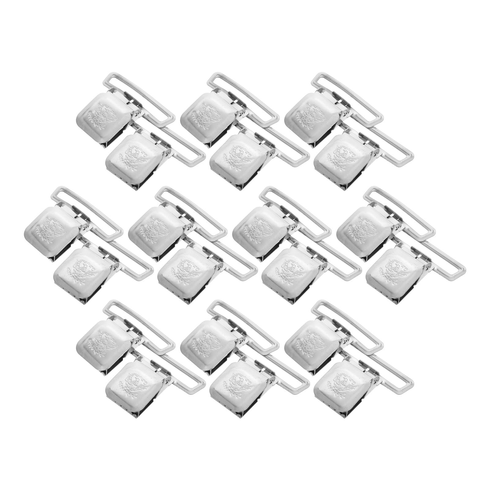 Clips de boucle pour salopettes en fer OSALADI 50 mm attaches robustes x20