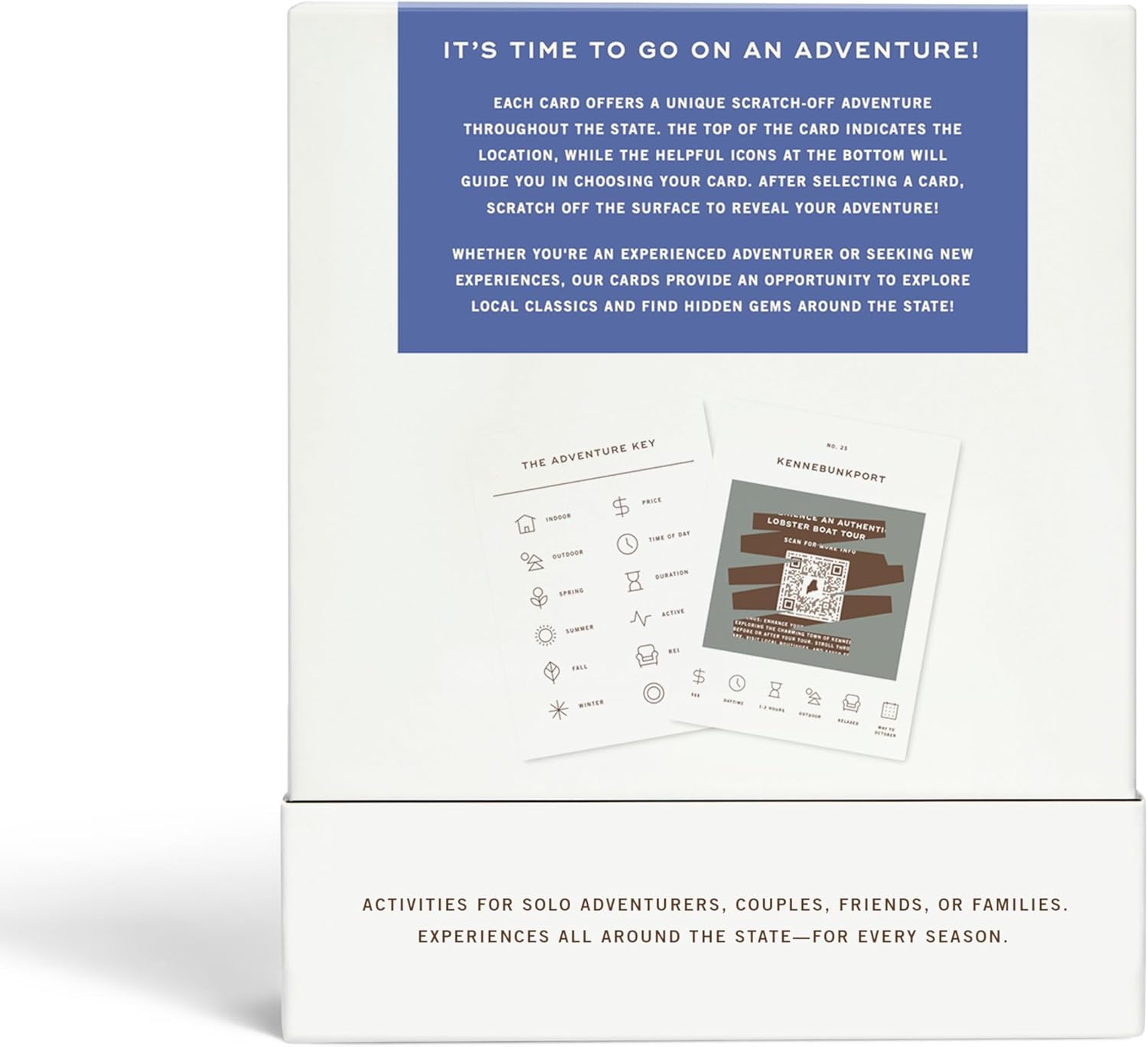 Reach International Outfitters Maine Adventure Bucket List: 50 Scratch-Off Cards for Outdoor Activities, Tourist Attractions, and Road Trips - Perfect Travel Gift and Guide for Exploring Maine